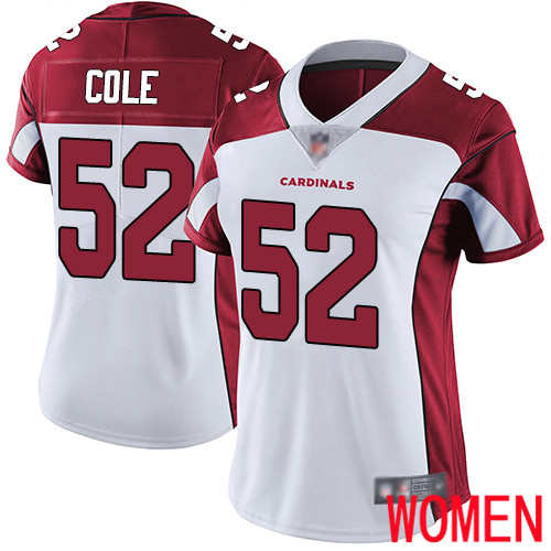 Arizona Cardinals Limited White Women Mason Cole Road Jersey NFL Football #52 Vapor Untouchable->women nfl jersey->Women Jersey